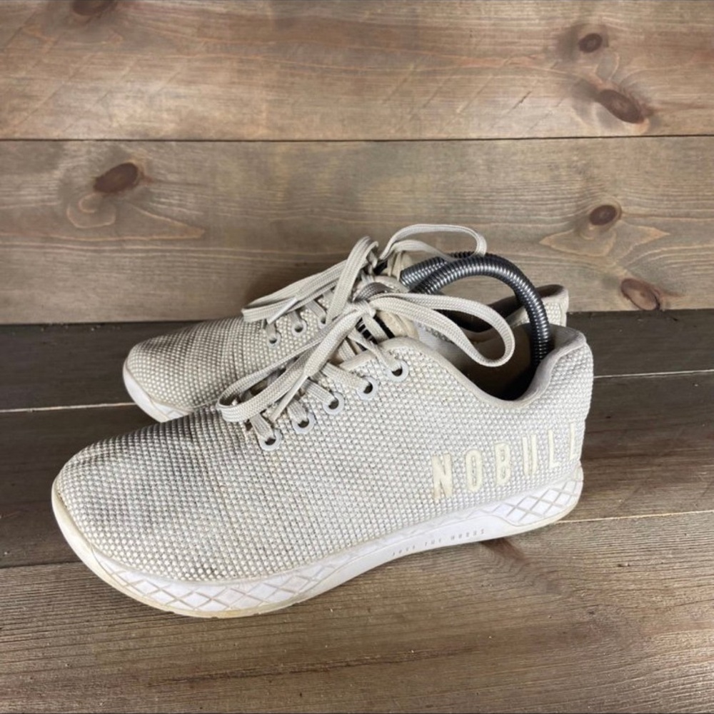 Light grey nobull CrossFit trainers